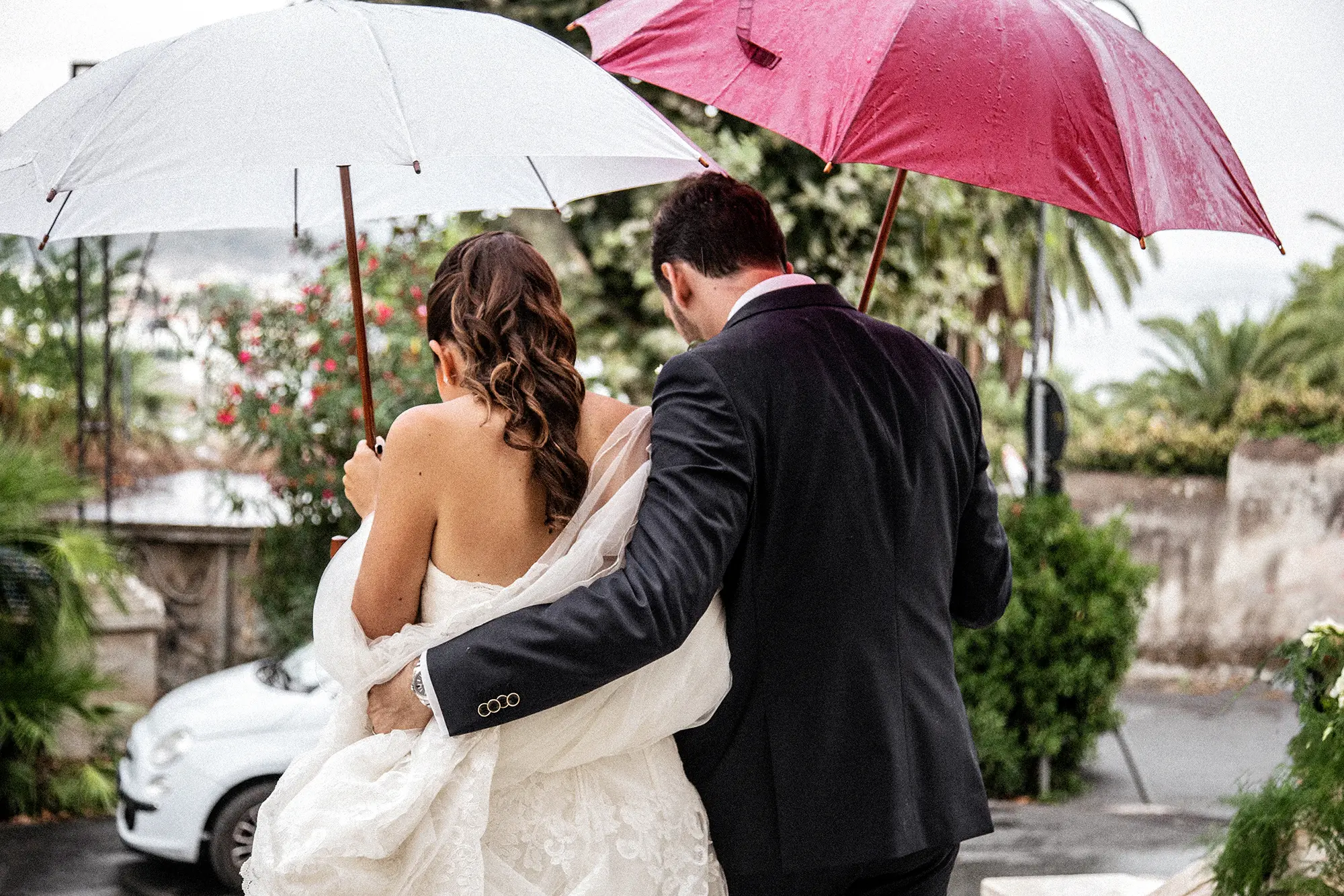 Fotoreportage di matrimonio con la pioggia: consigli utili